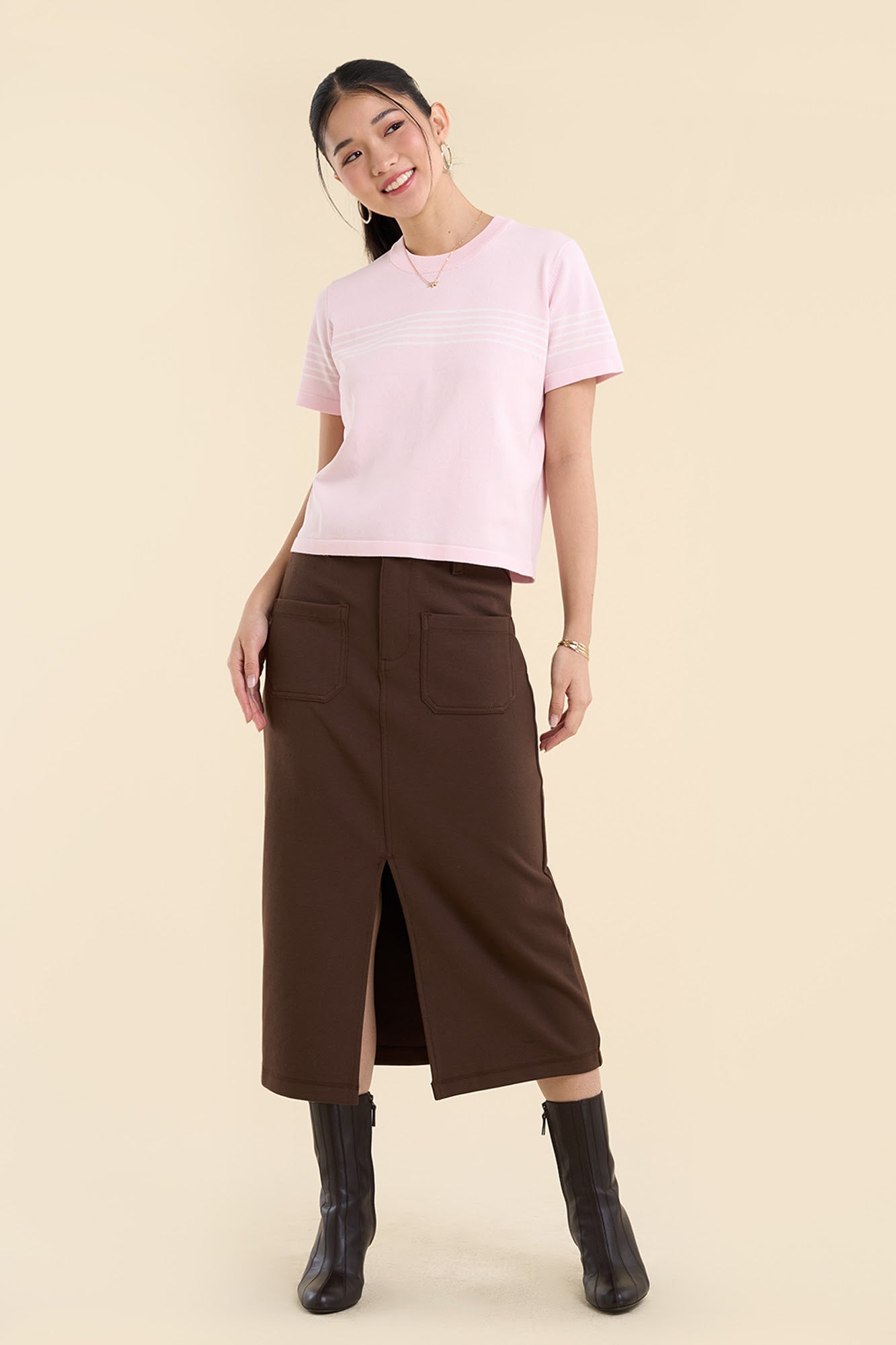 Dress Code Light Knit Stripes T-Shirt