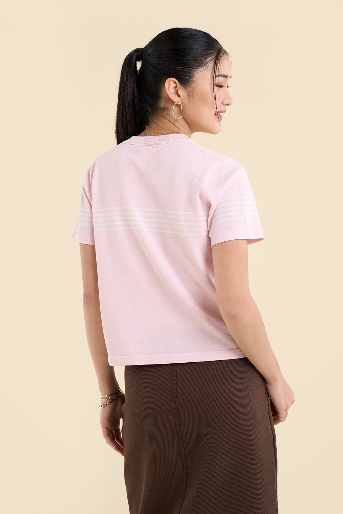 Dress Code Light Knit Stripes T-Shirt