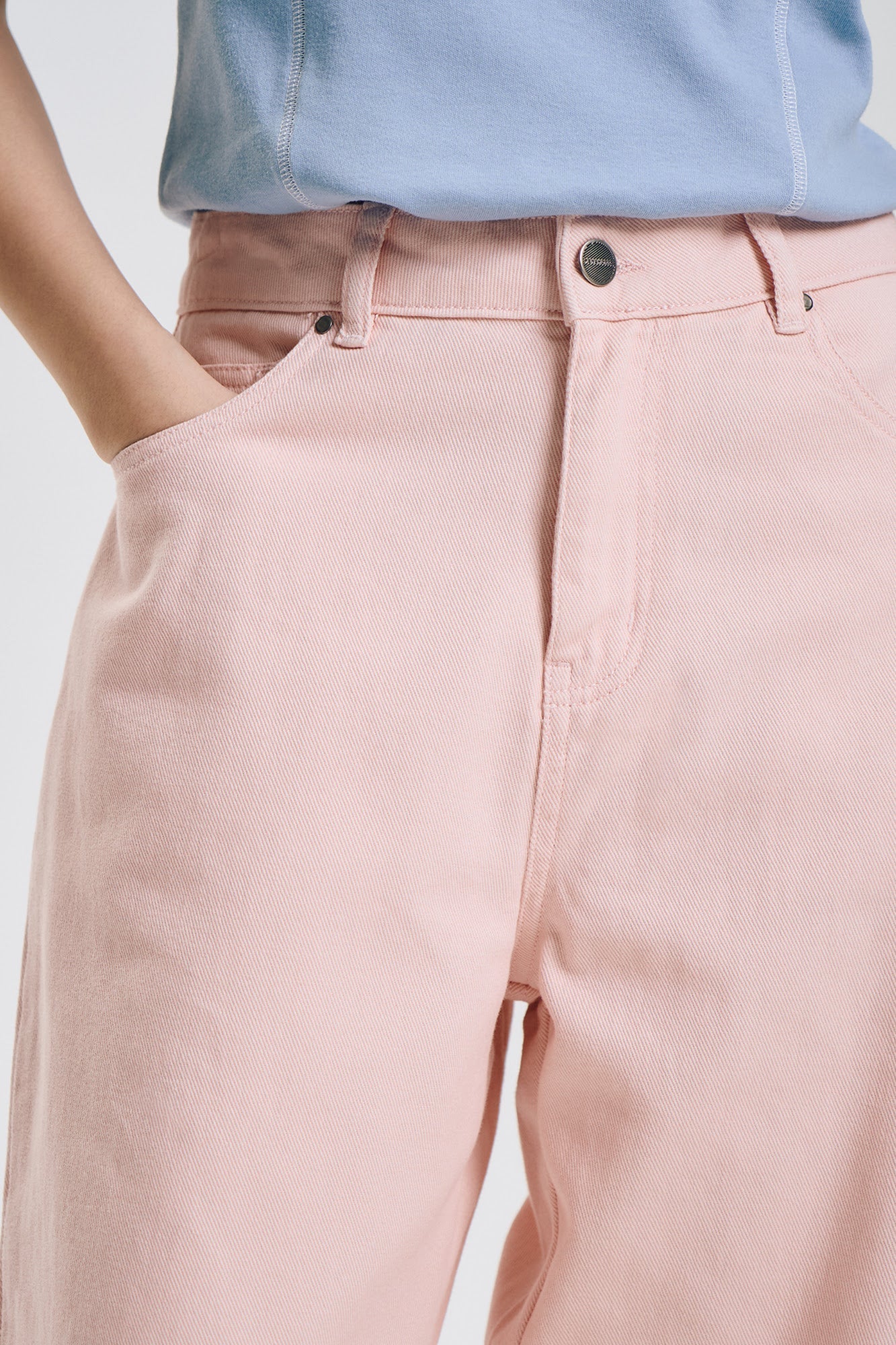 Straight Colored Denim Jeans