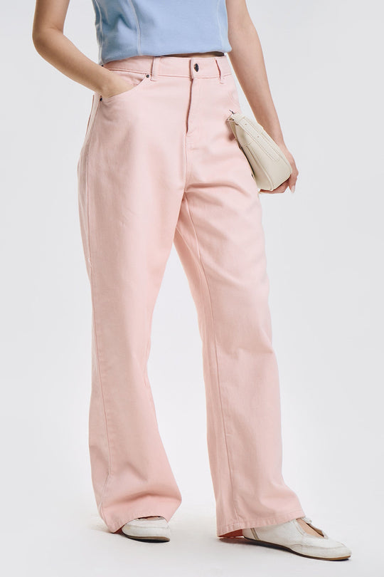 Straight Colored Denim Jeans