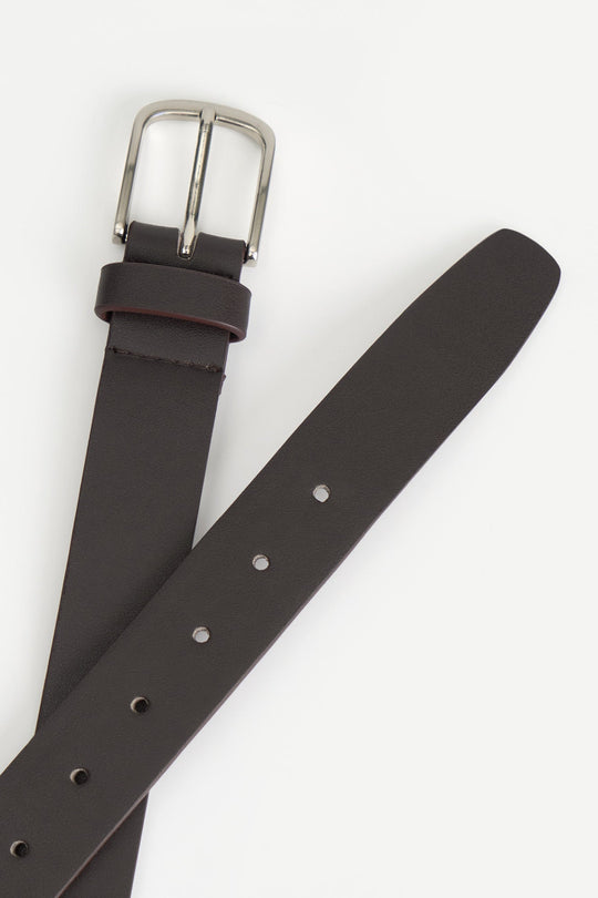 Men's PU Leather Belt with Stamp Branding