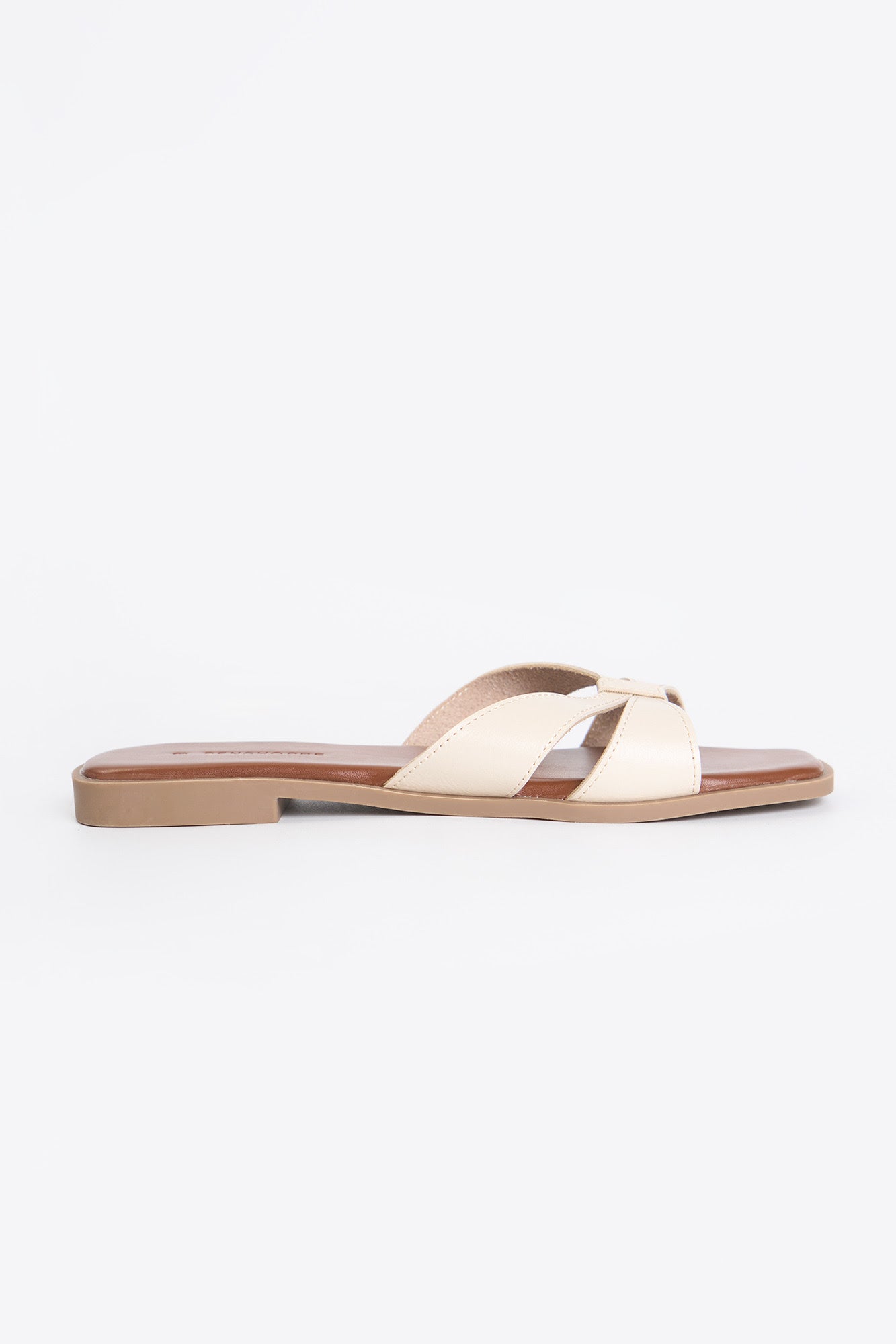 Women's Leather Slip On Sandals