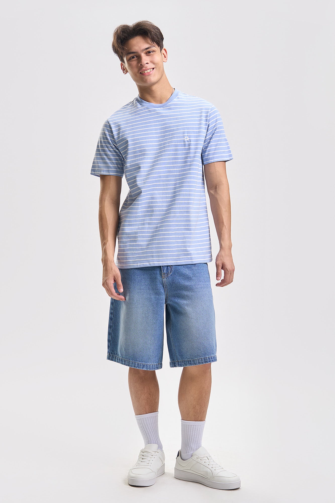 Baggy Fit Denim Shorts – PENSHOPPE