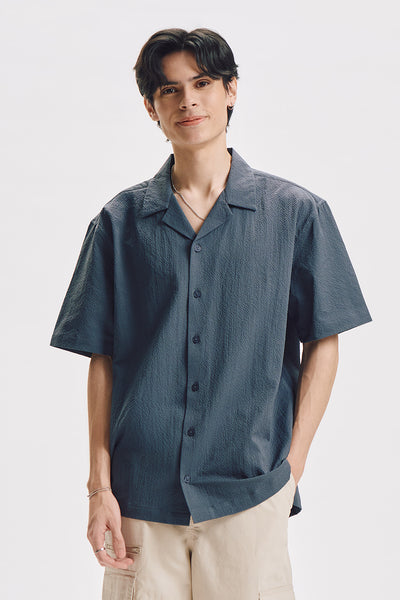 Relaxed Seersucker Resort Shirt