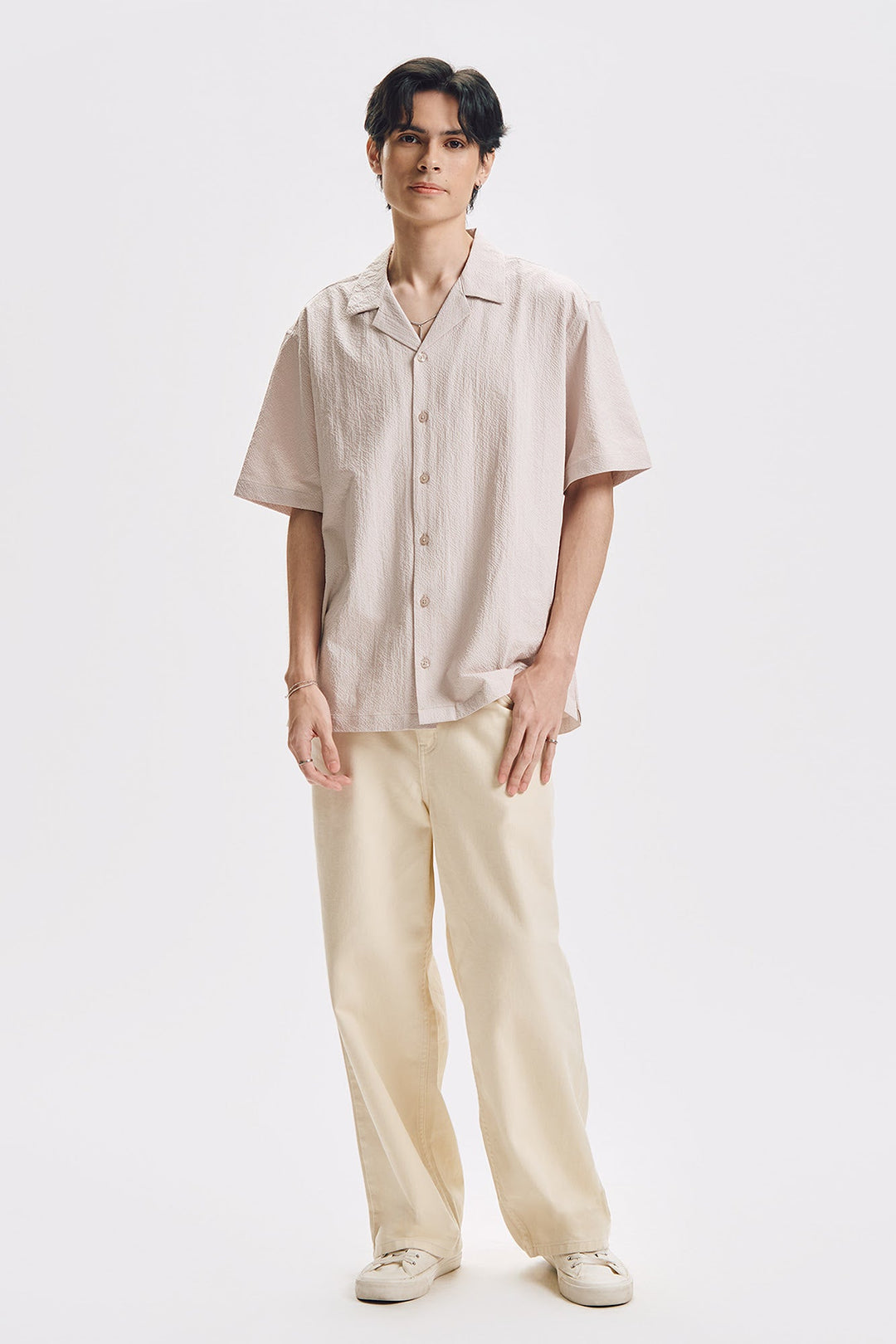 Relaxed Seersucker Resort Shirt