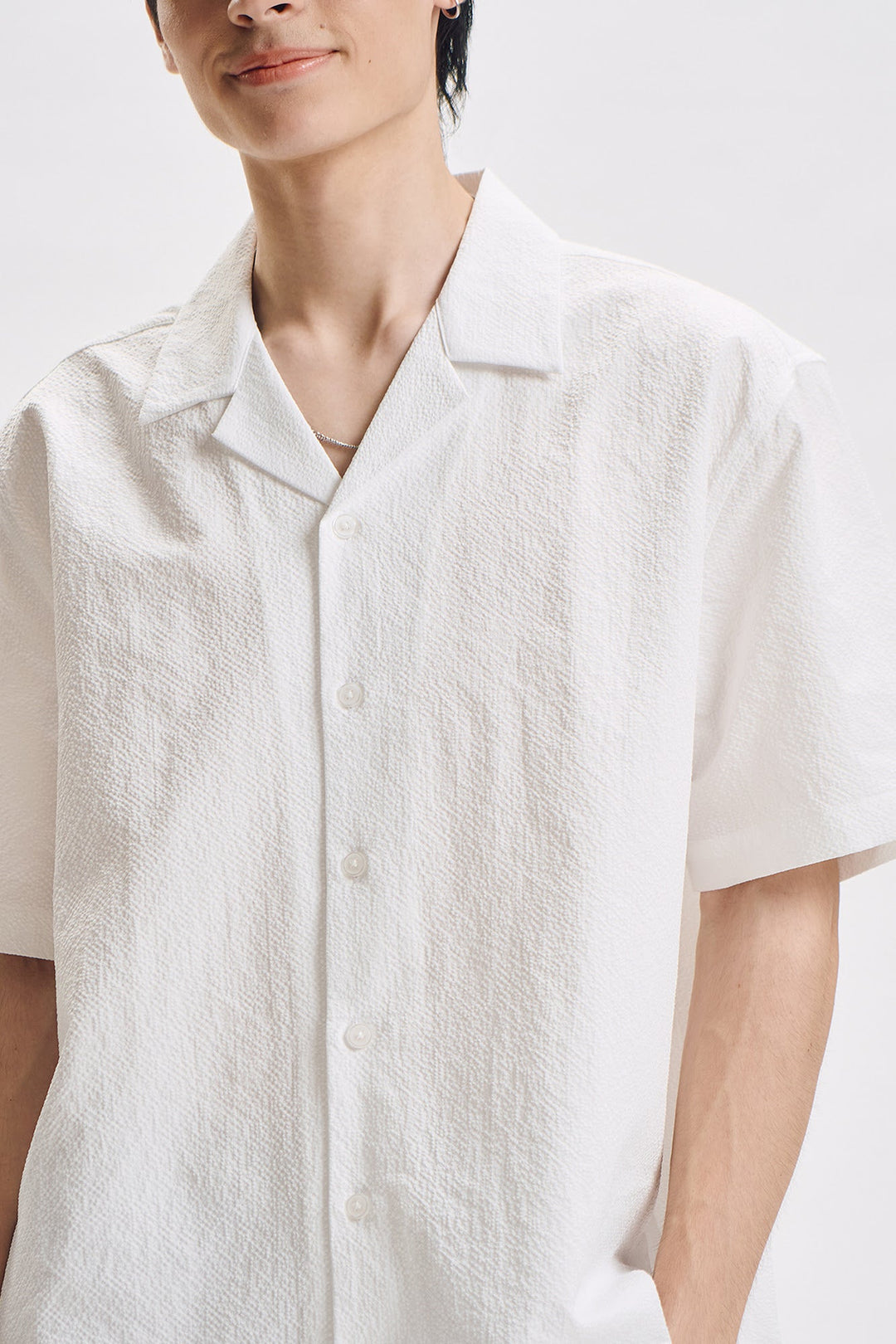 Relaxed Seersucker Resort Shirt