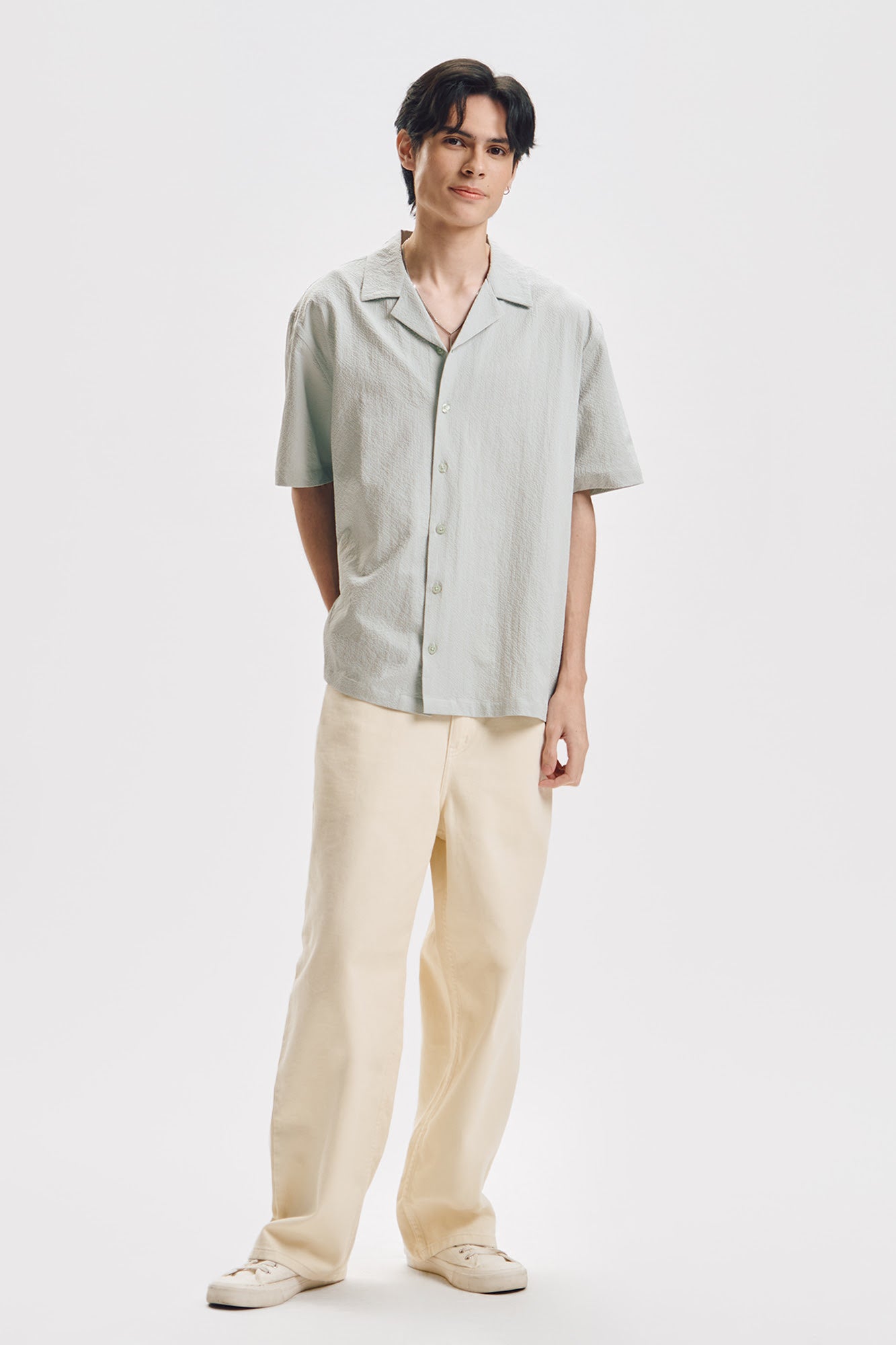 Relaxed Seersucker Resort Shirt