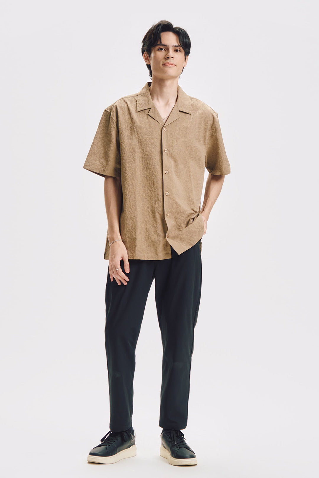 Relaxed Seersucker Resort Shirt
