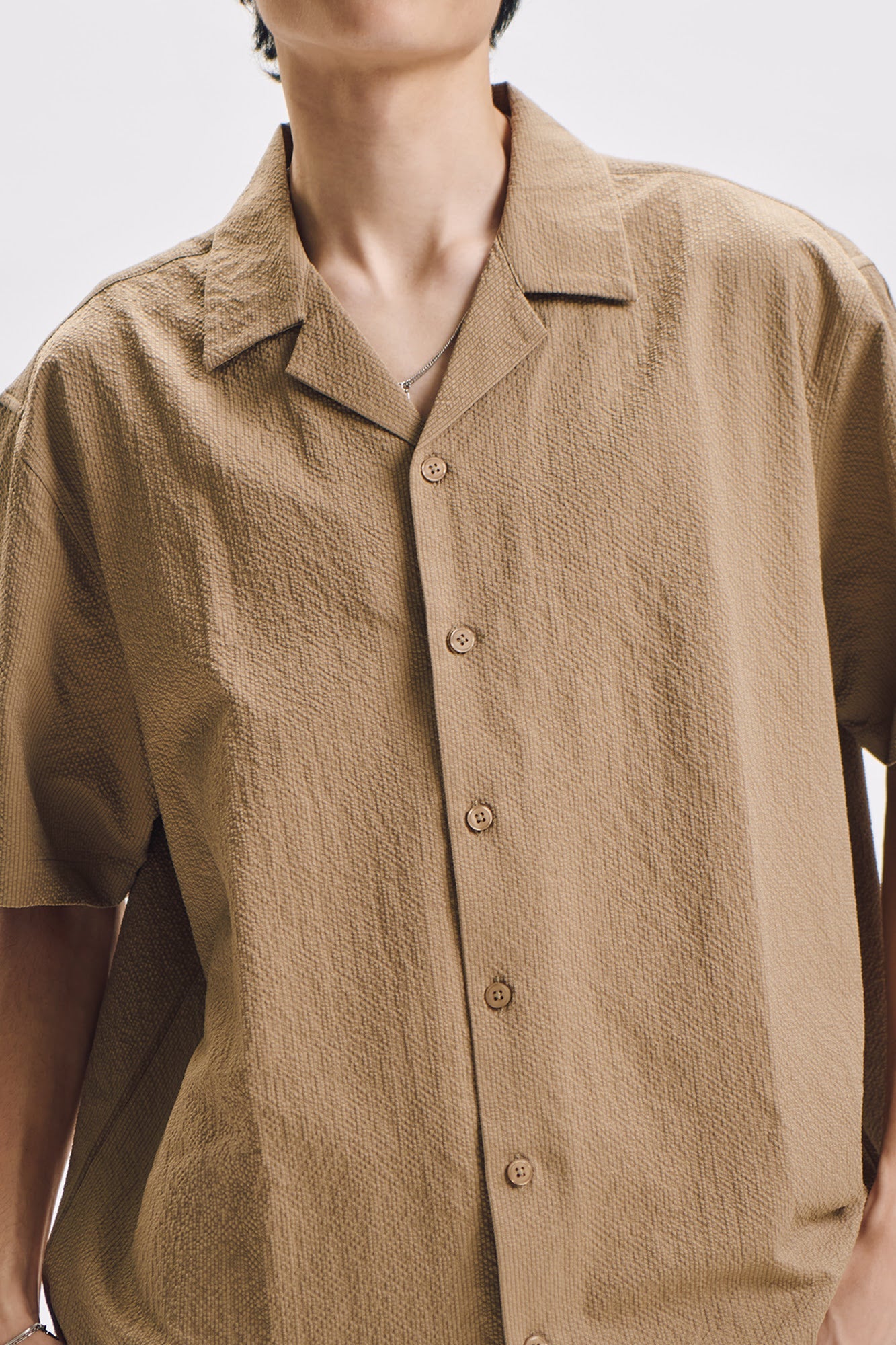 Relaxed Seersucker Resort Shirt