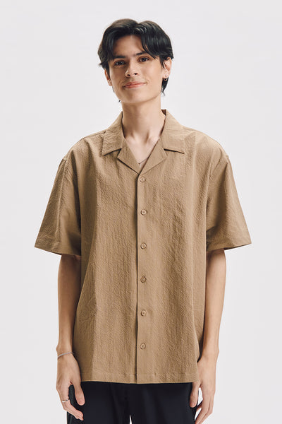 Relaxed Seersucker Resort Shirt