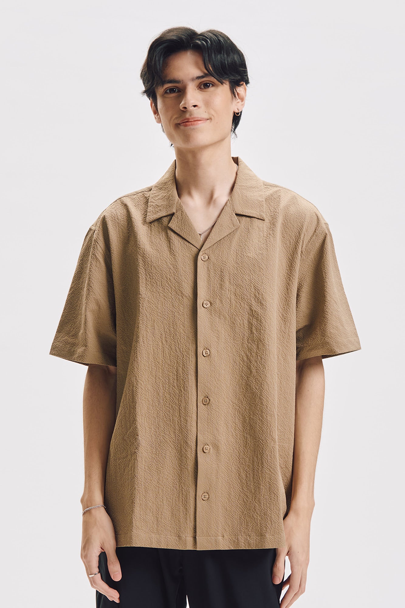 Relaxed Seersucker Resort Shirt