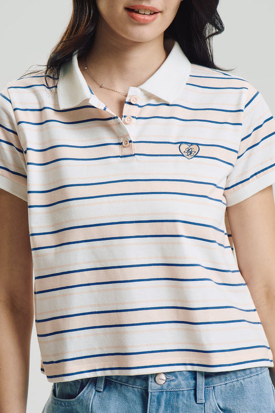 Striped Relaxed Polo