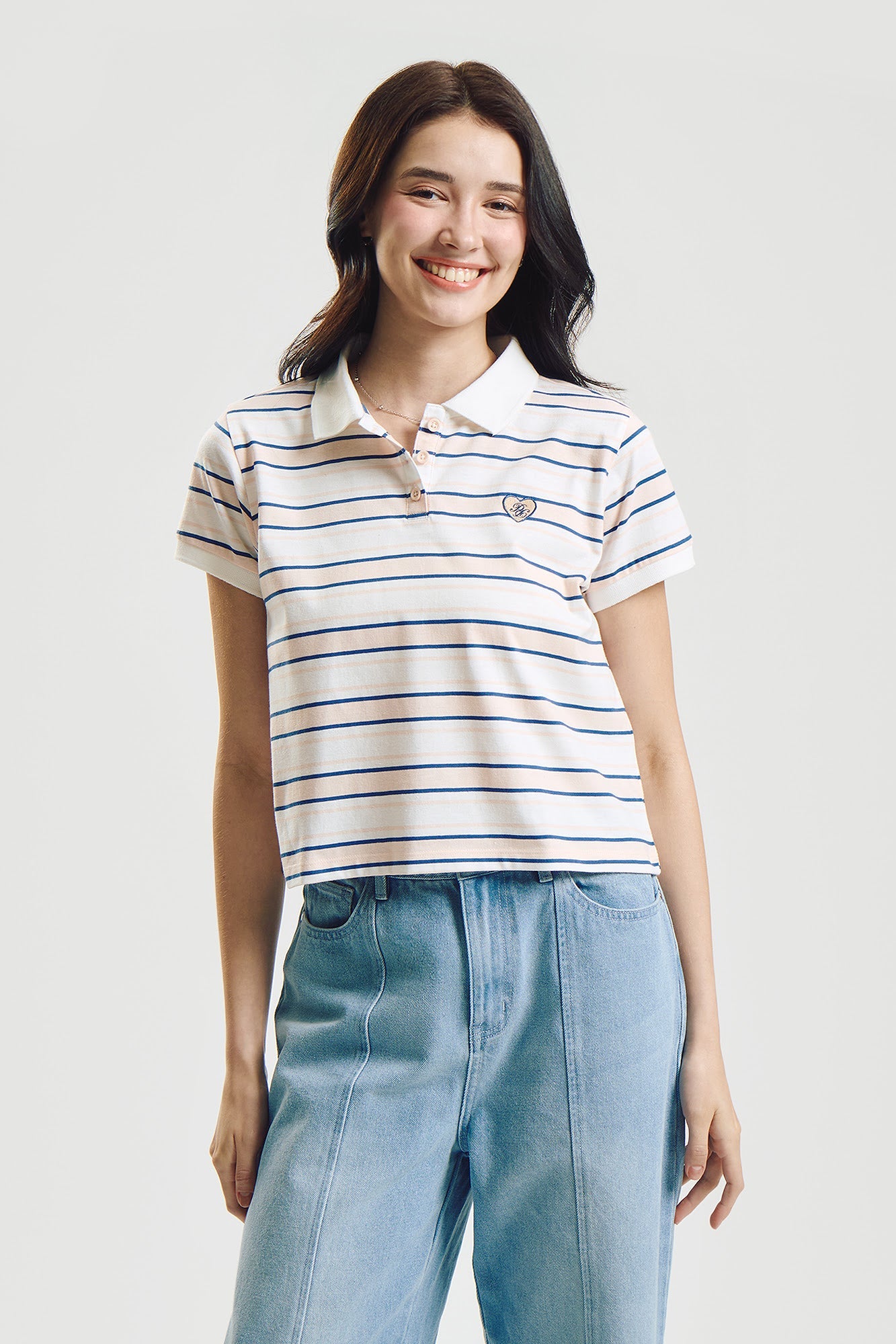 Striped Relaxed Polo