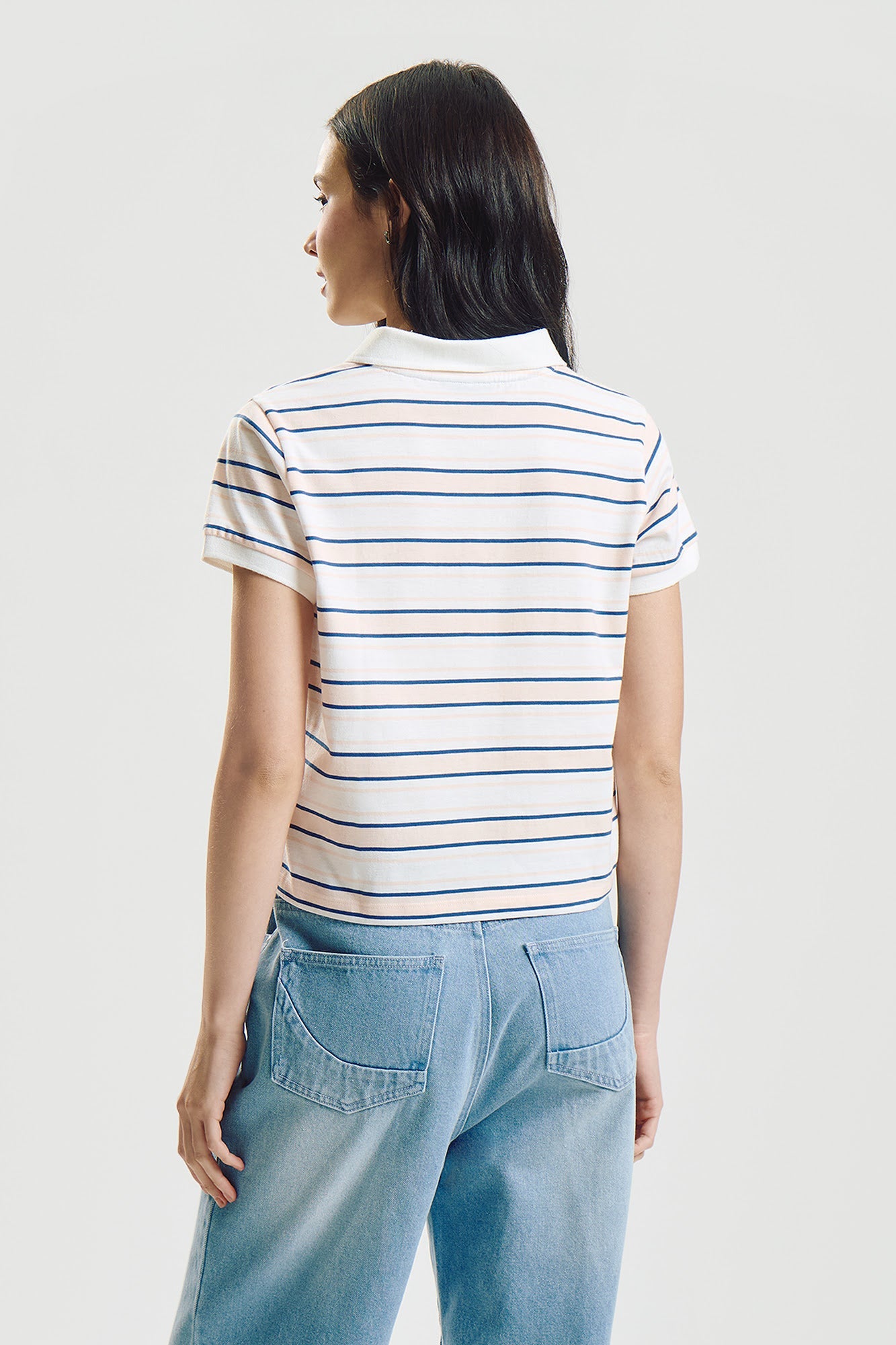 Striped Relaxed Polo