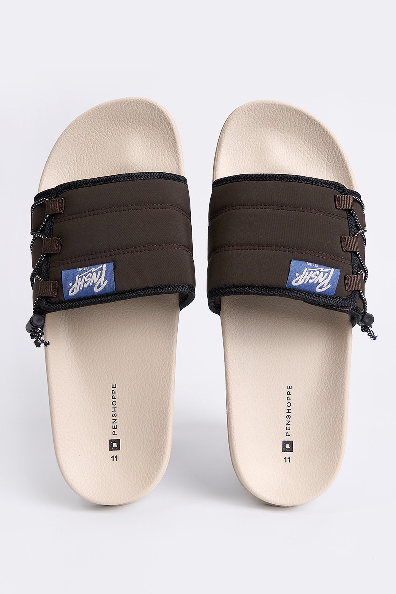Men's One Band Velcro Slides