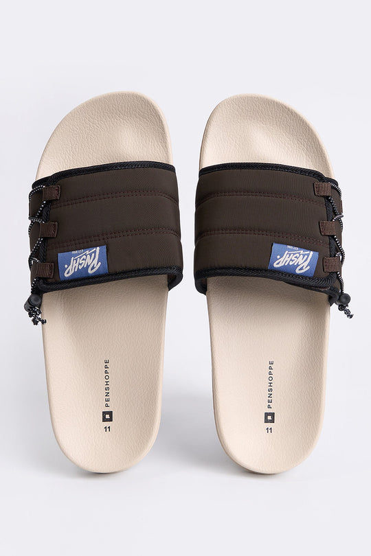 Men's One Band Velcro Slides