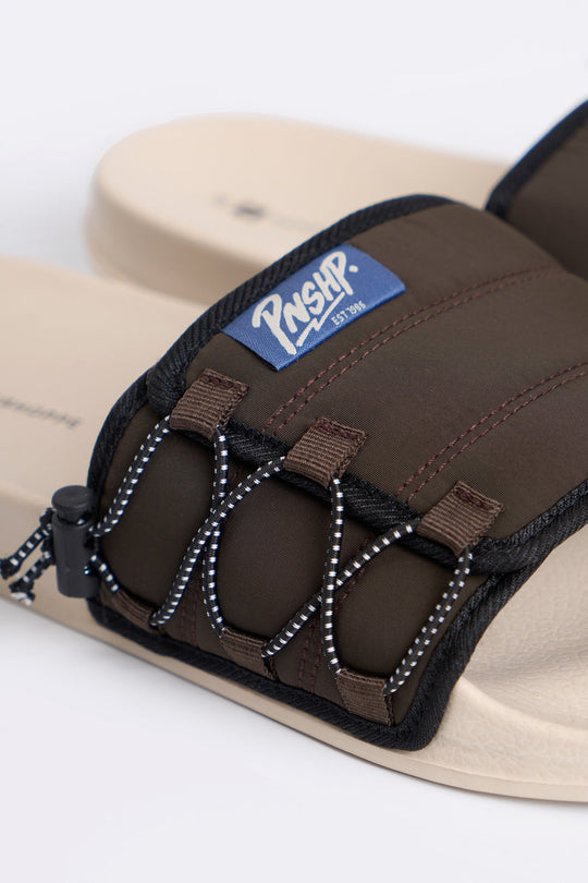 Men's One Band Velcro Slides
