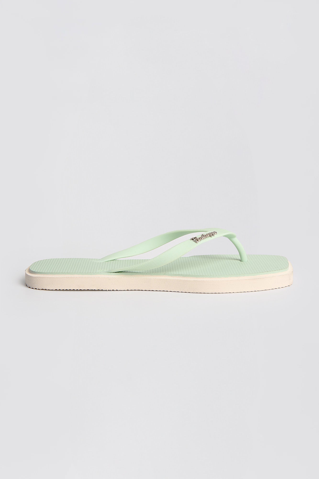 Women's Two-Tone Extended Square Toe Flip Flops