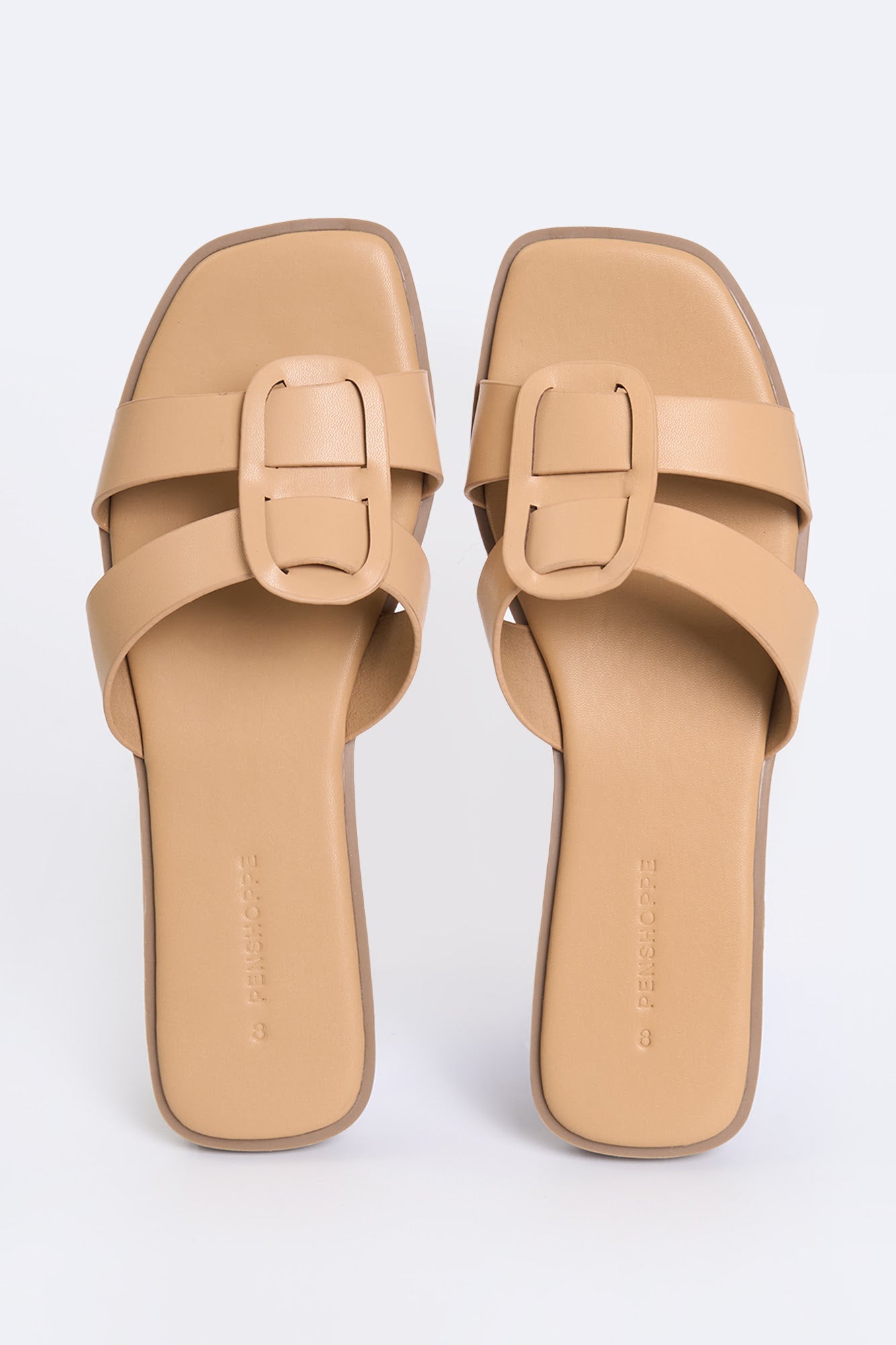Women's Leather Slip On Sandals