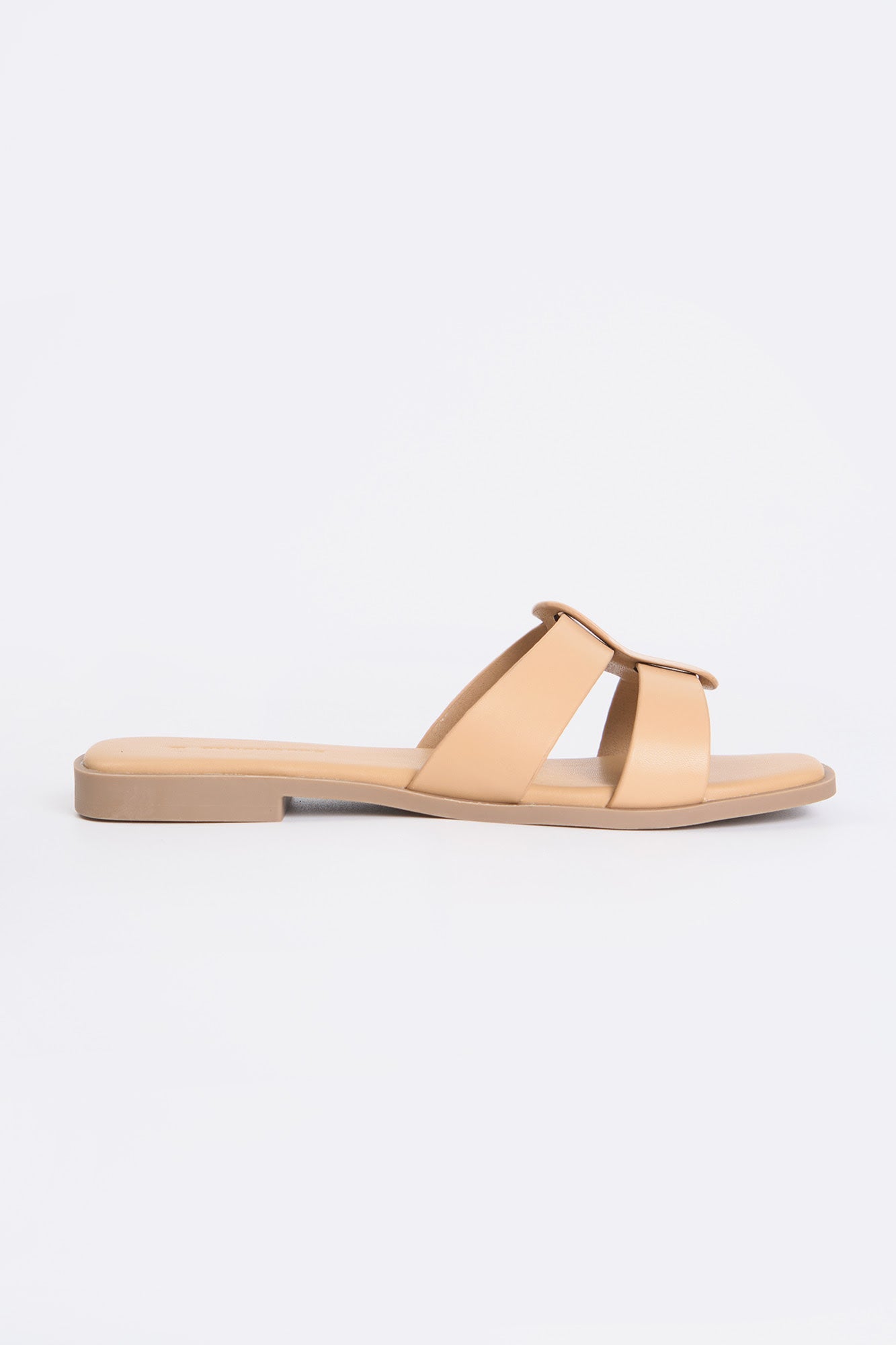 Women's Leather Slip On Sandals