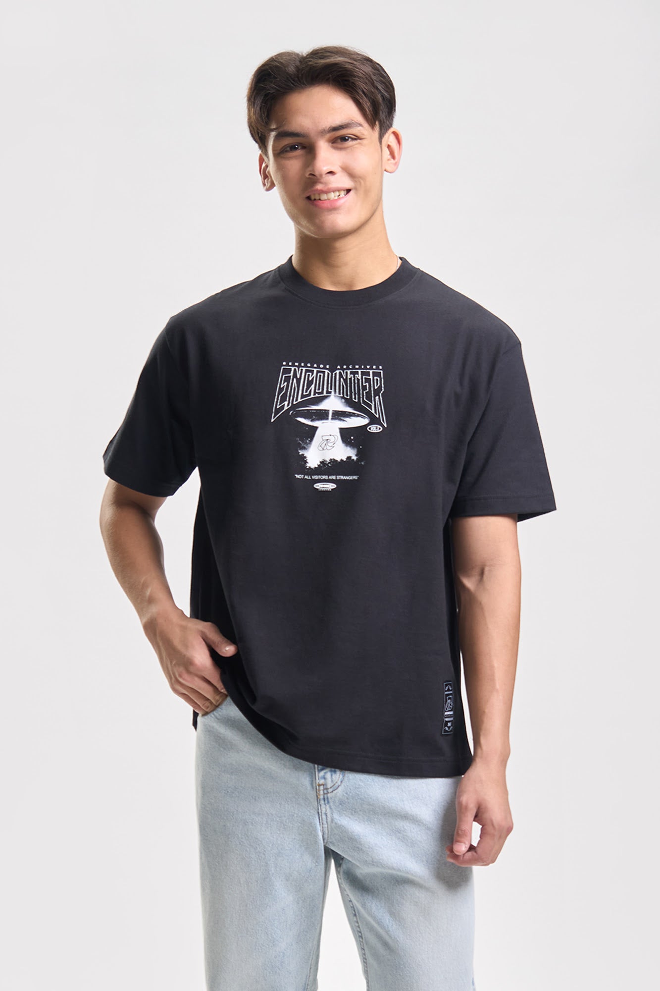 トップス   GRADSTONE RELAXED T-SHIRT Encounter Relaxed Graphic T-Shirt – PENSHOPPE