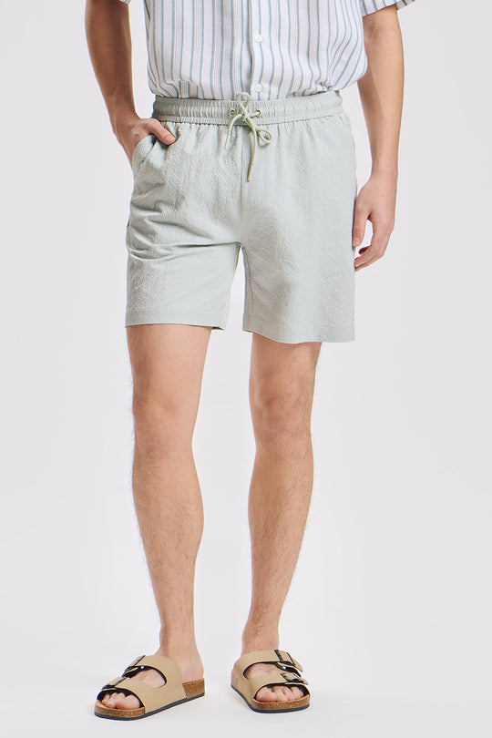 Modern Fit Swim Seersucker Shorts
