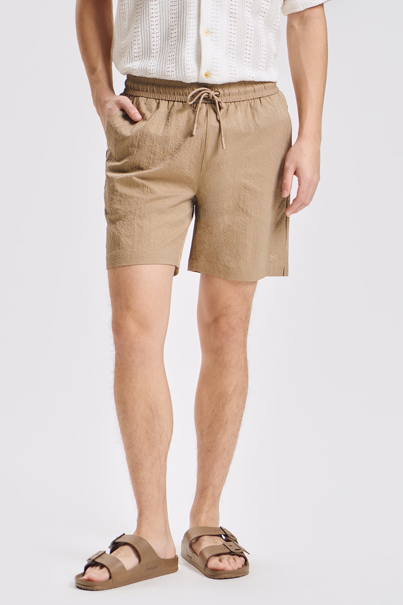 Modern Fit Swim Seersucker Shorts