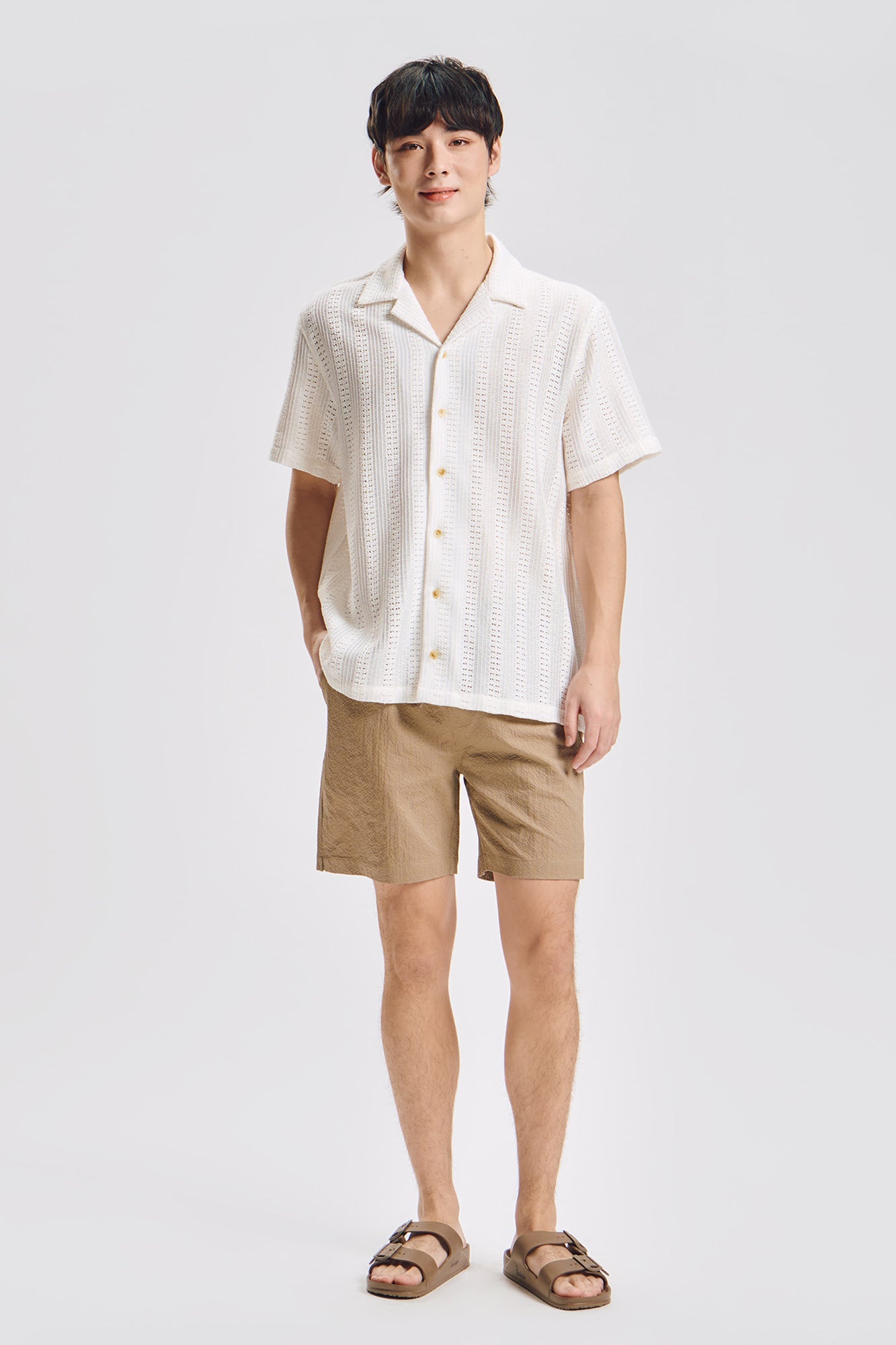 Modern Fit Swim Seersucker Shorts