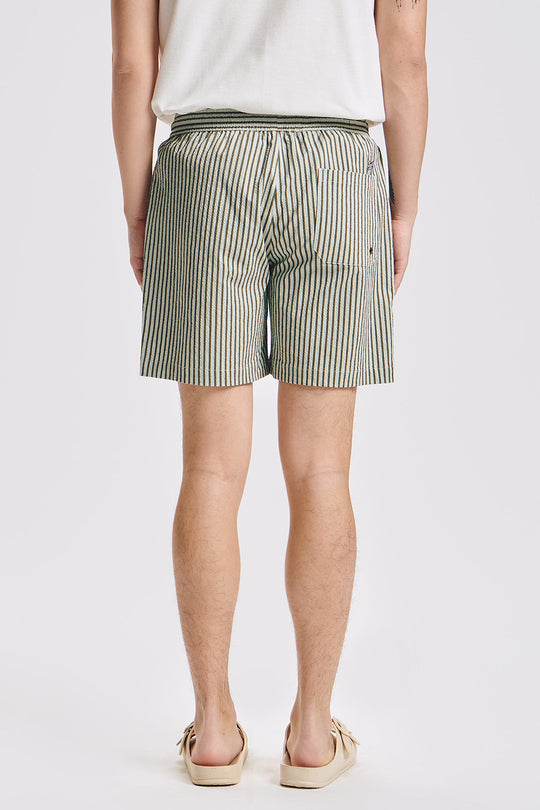 Modern Fit Swim Striped Seersucker Shorts