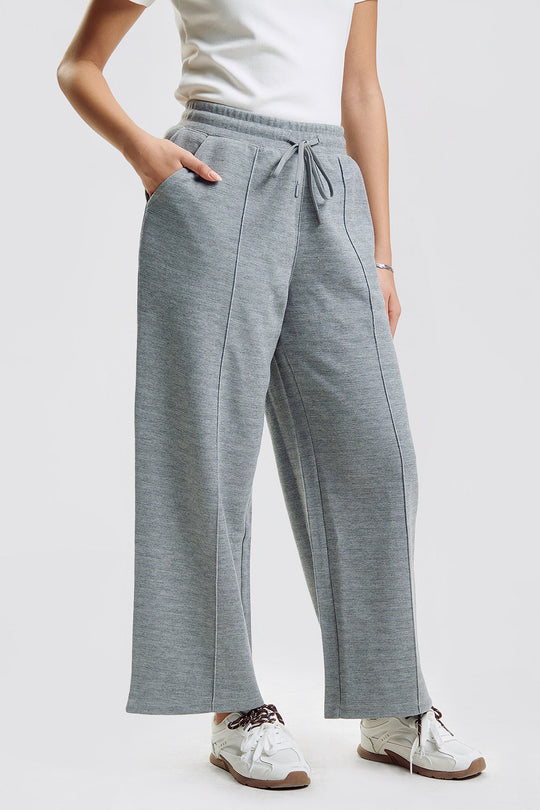 Wide Pintuck Interlock Pants