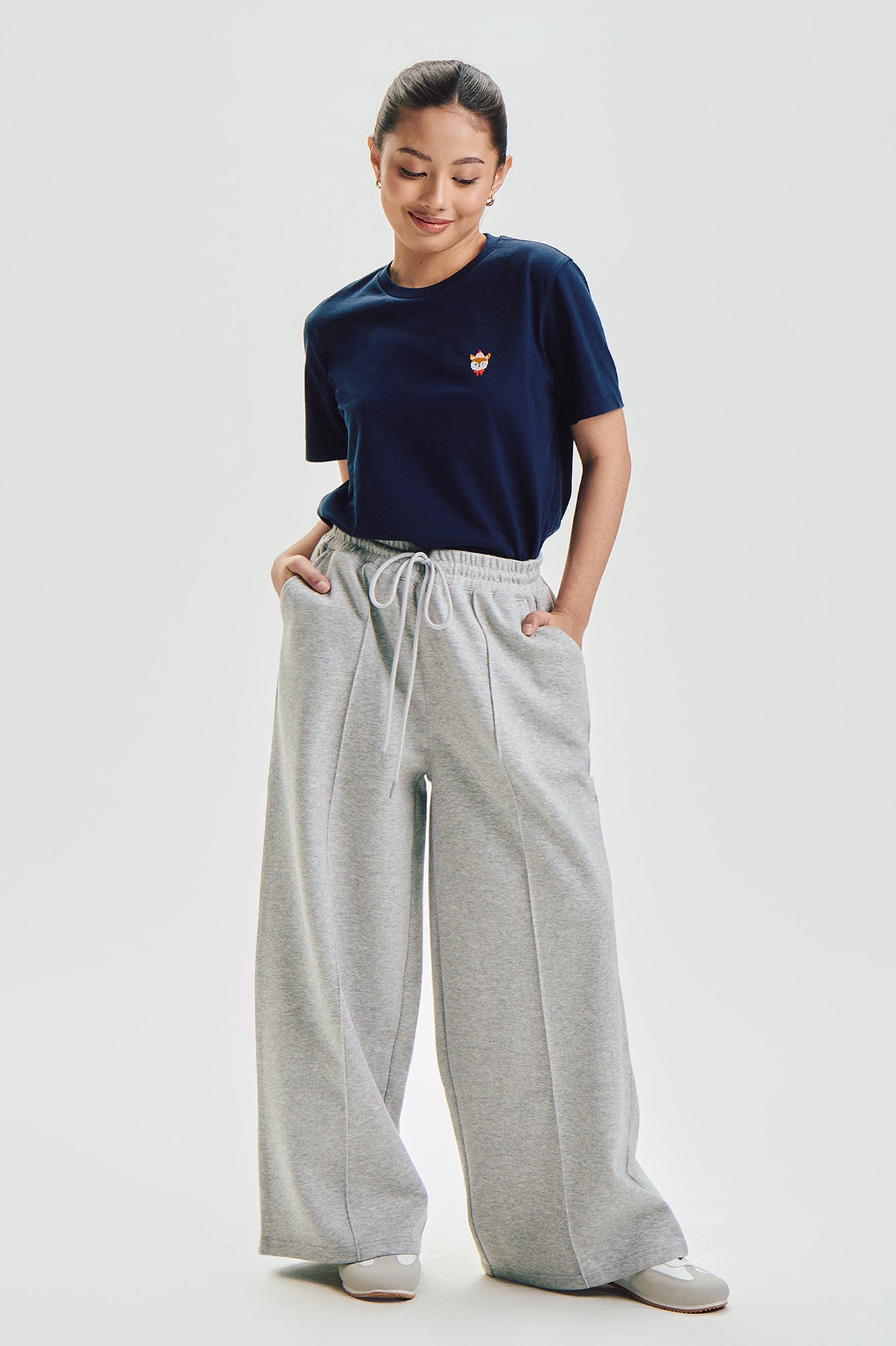 Wide Pintuck Interlock Pants – PENSHOPPE