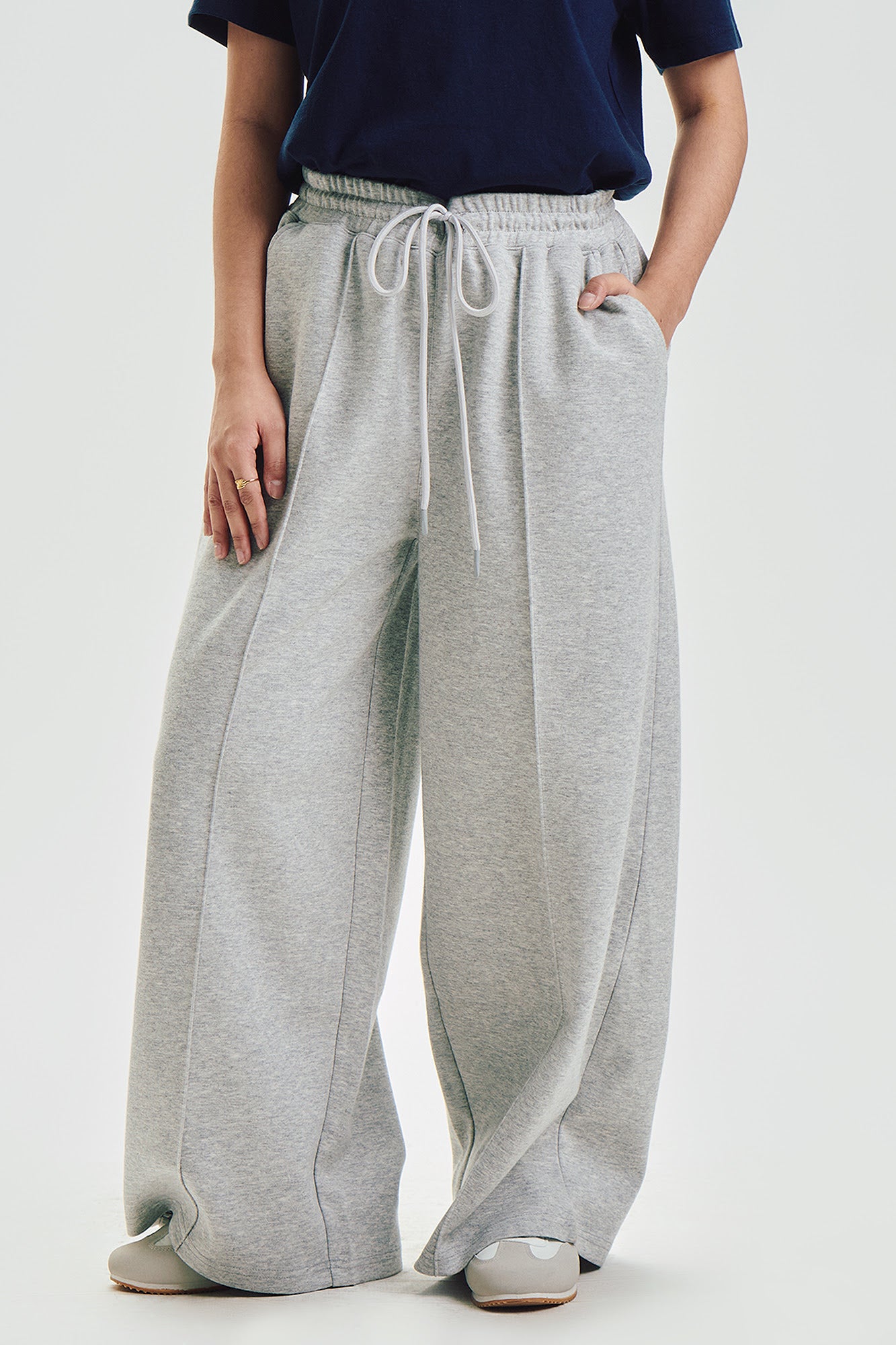 Wide Pintuck Interlock Pants – PENSHOPPE