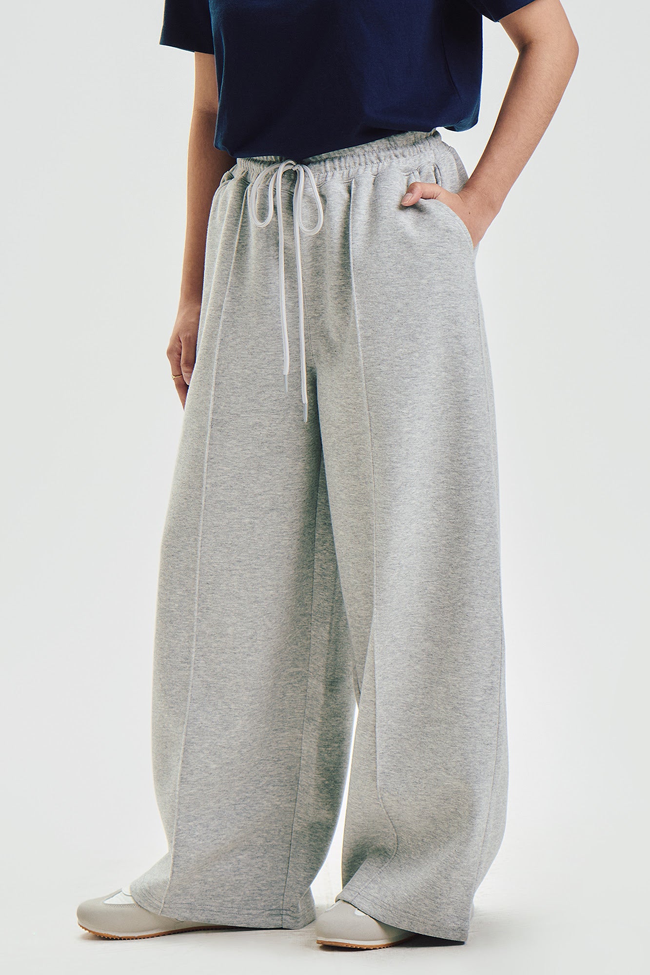 Wide Pintuck Interlock Pants – PENSHOPPE