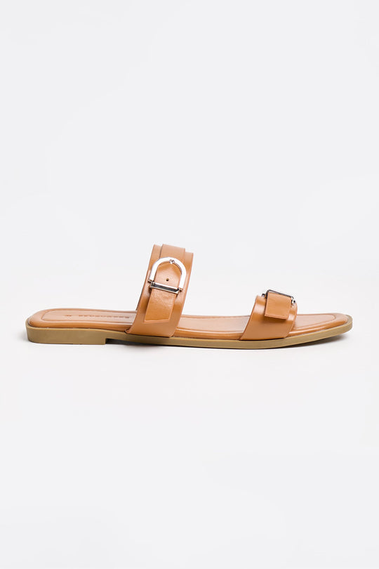 Women's Leather Slip-On Sandals