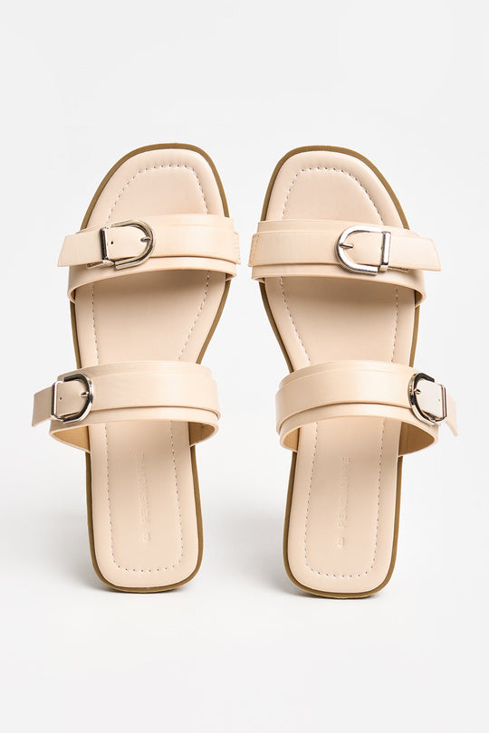 Women's Leather Slip-On Sandals