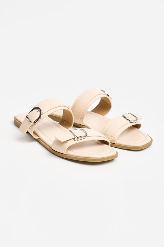 Women's Leather Slip-On Sandals