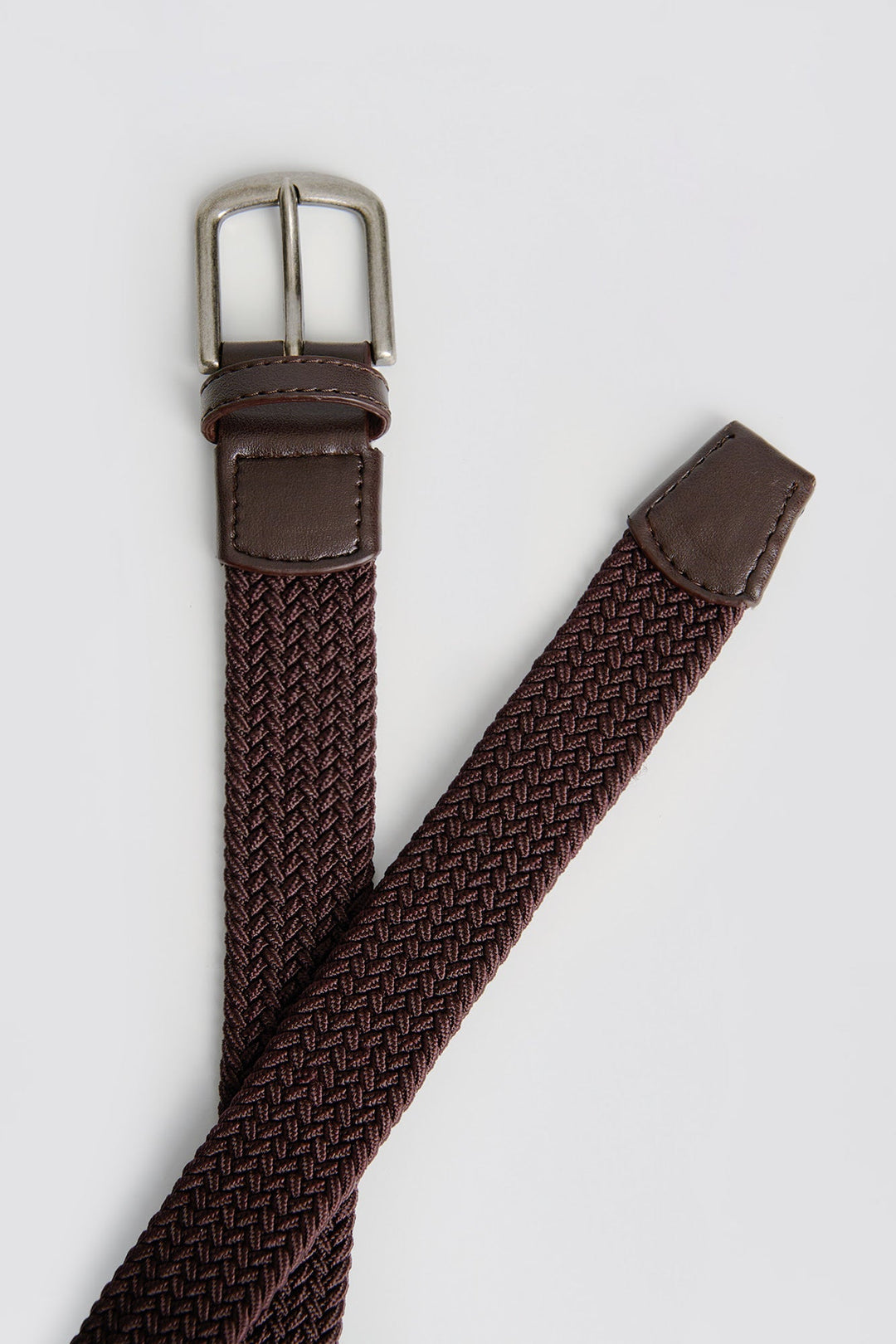 Men's Two-Tone Braided Elastic Belt