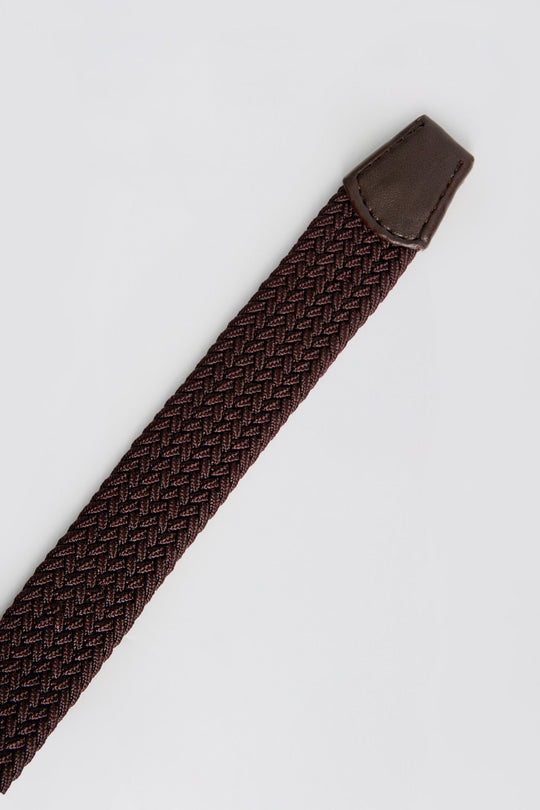 Men's Two-Tone Braided Elastic Belt
