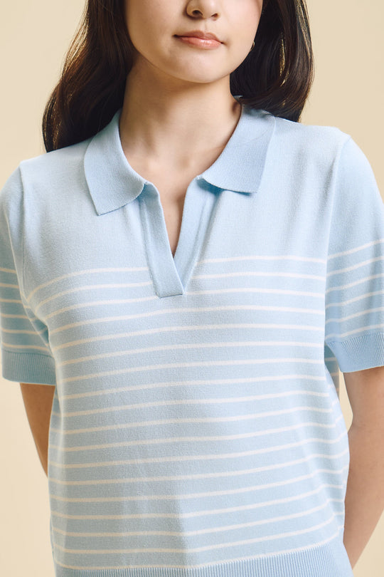 Dress Code Striped Relaxed Polo