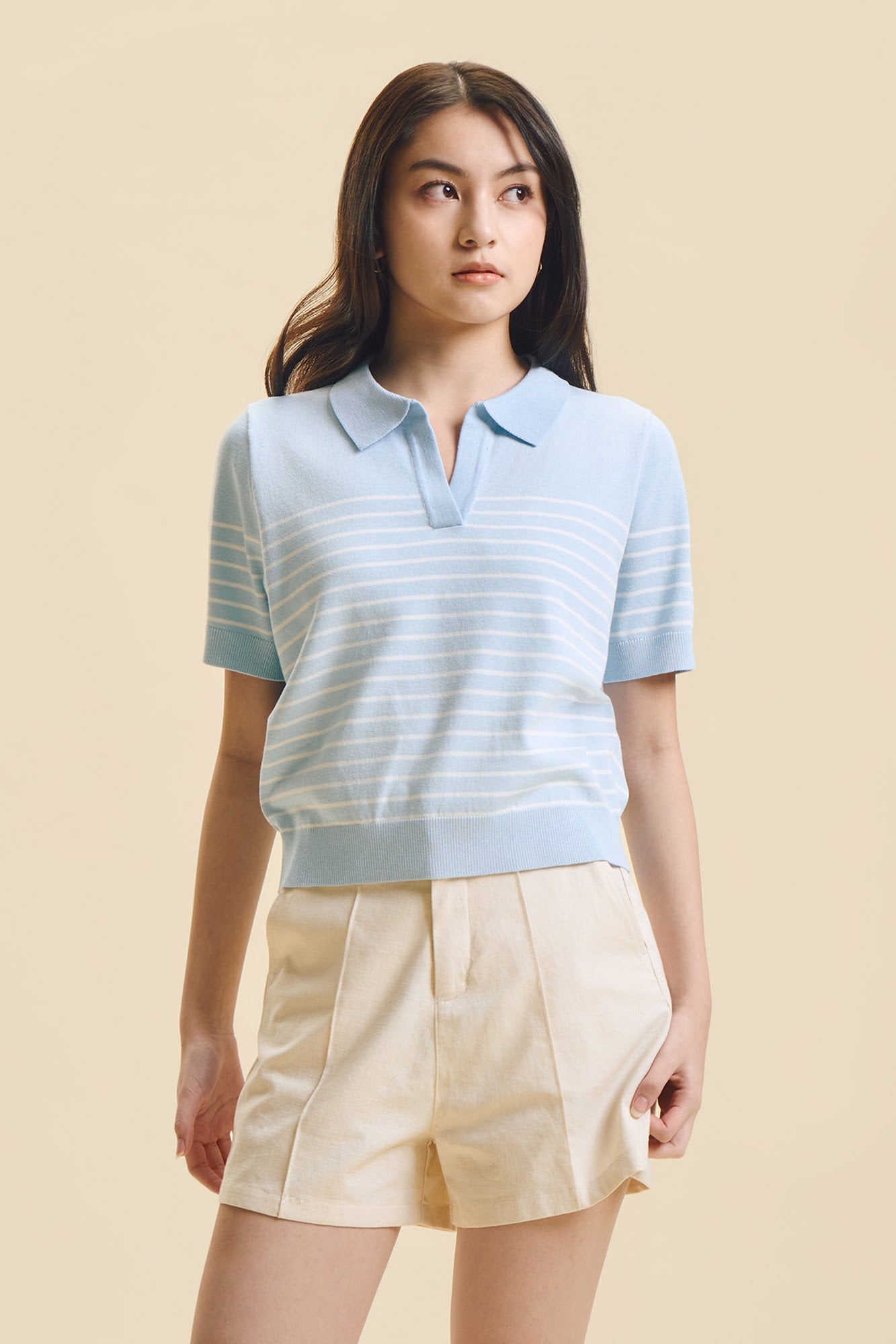 Dress Code Striped Relaxed Polo