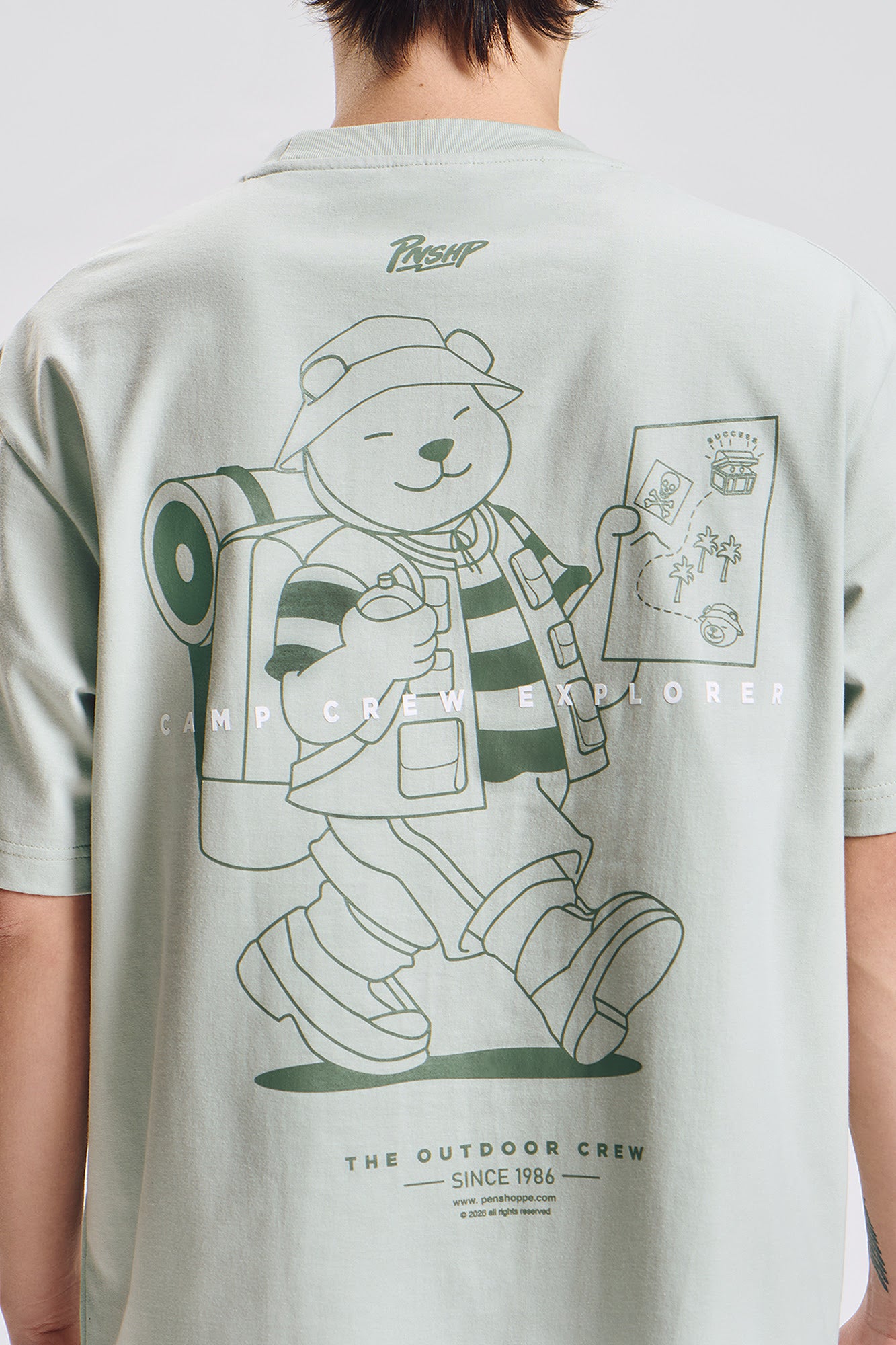 Crew Bear Pathfinder Relaxed Graphic T-Shirt – PENSHOPPE