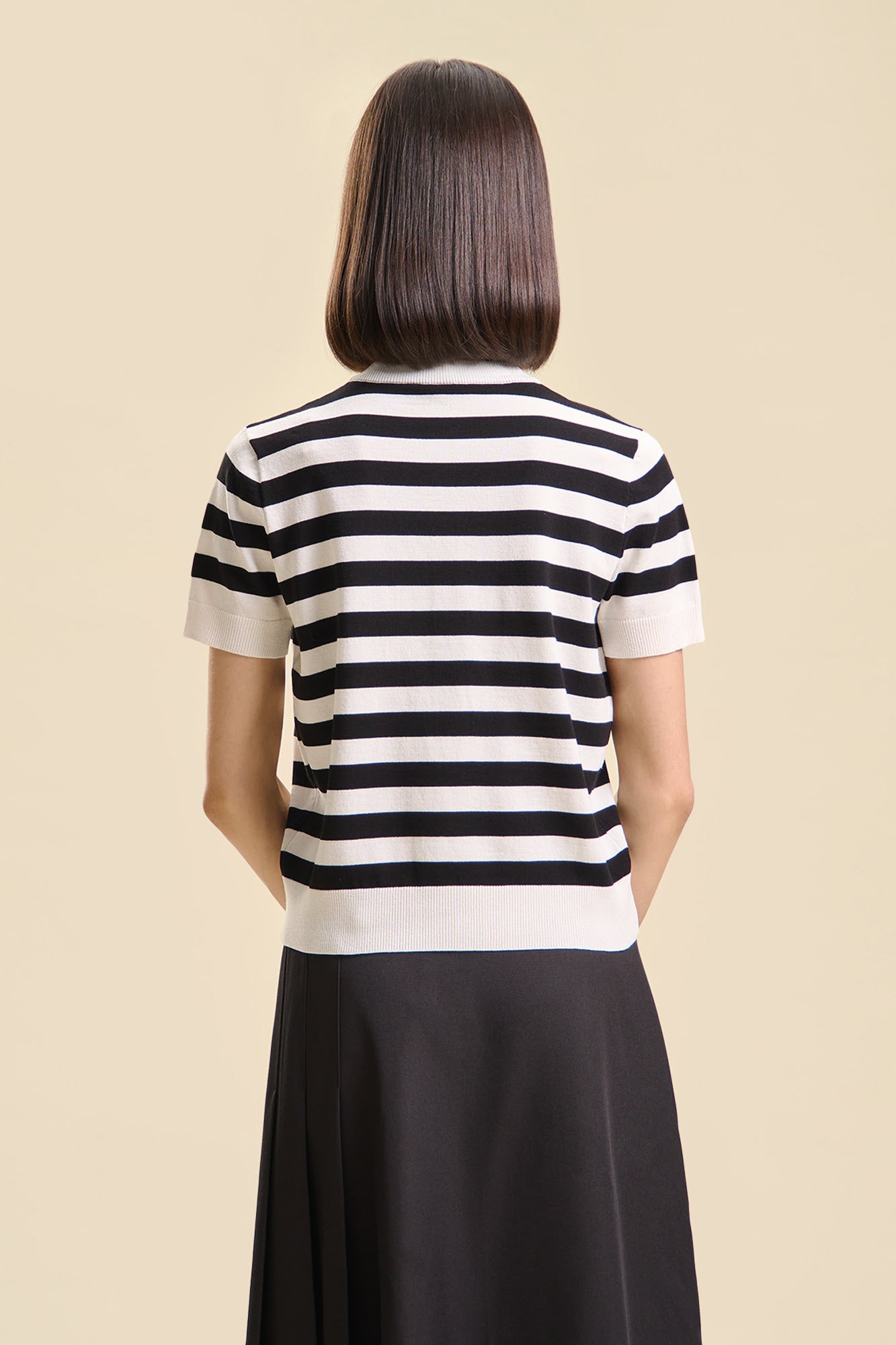 Dress Code Striped Light Knit Cardigan