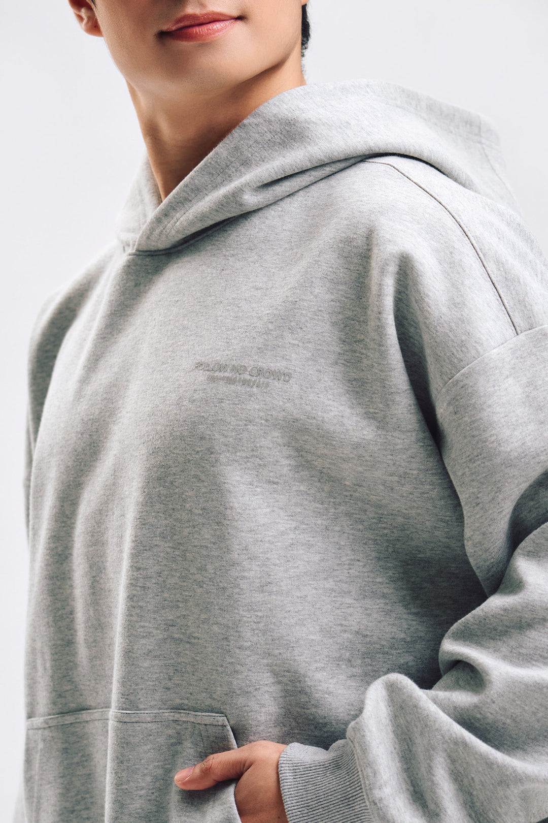 Follow No Crowd Relaxed Pullover Hoodie
