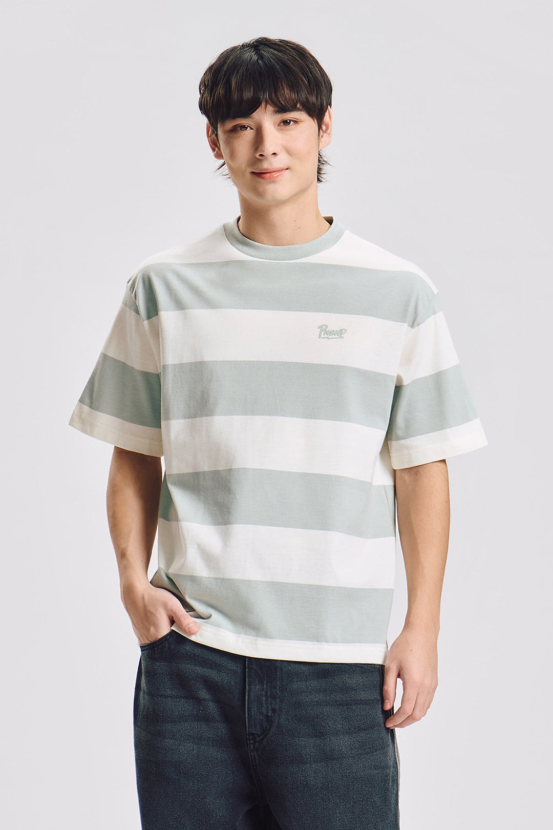 Penshoppe Relaxed Striped T-Shirt