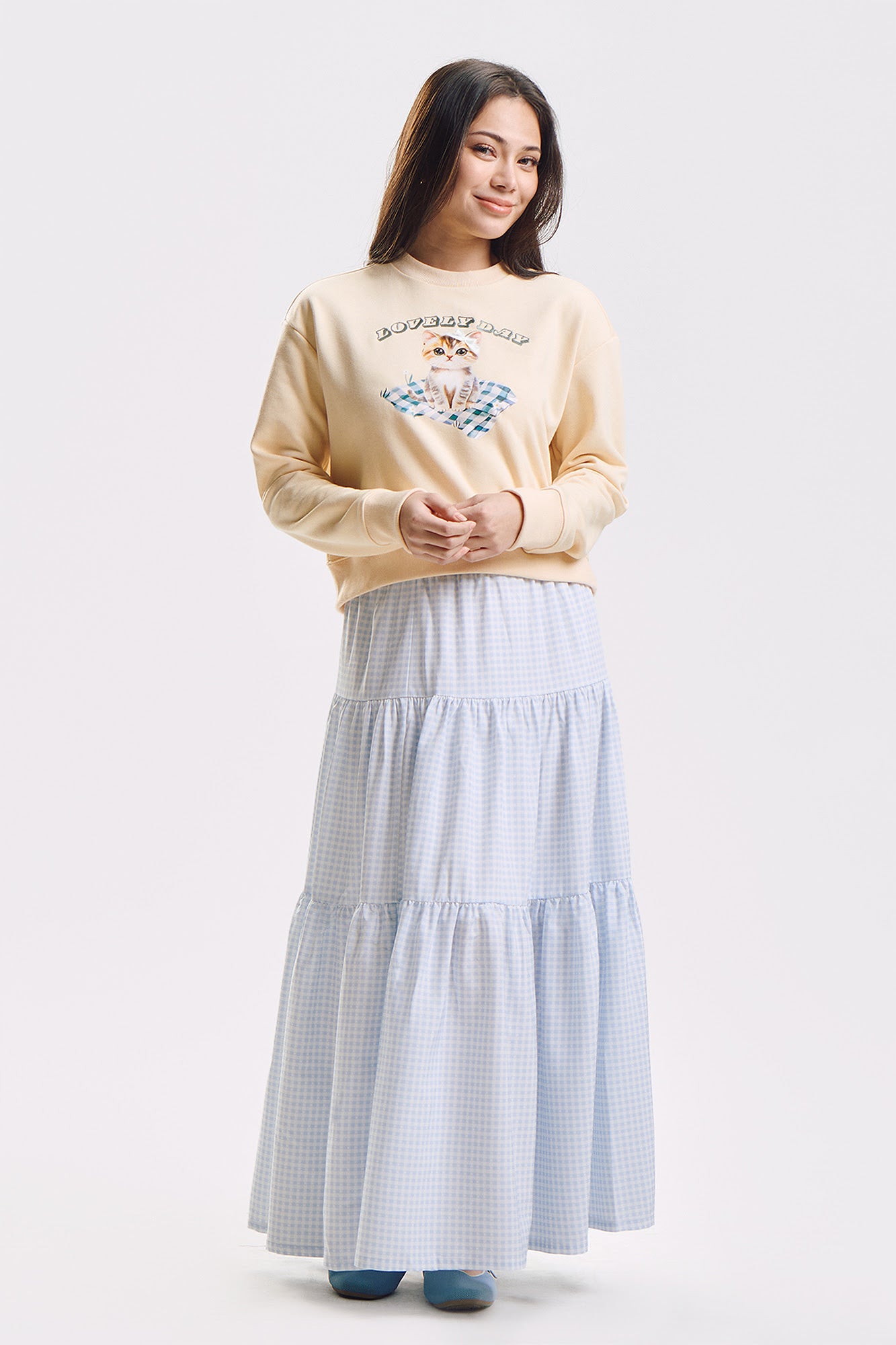 Lovely Day Relaxed Cropped Graphic Pullover