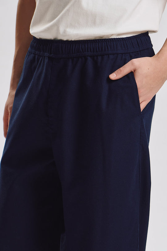 Wide Fit Pull-On Linen Pants