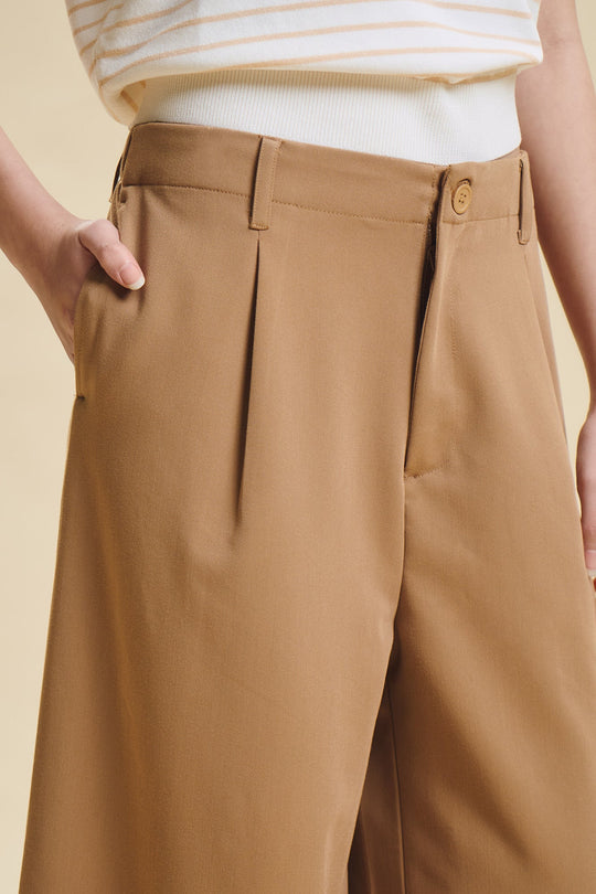 Dress Code Wide Fit Pleated Trousers
