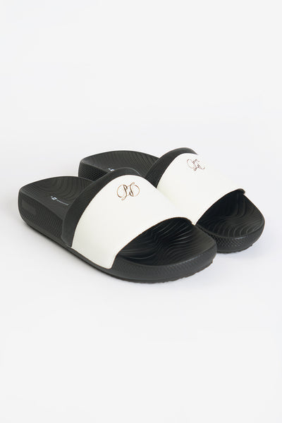 Women's Leather Band Soft Insole Slides