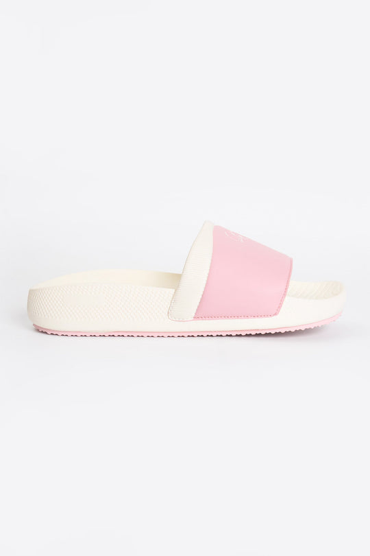Women's Leather Band Soft Insole Slides