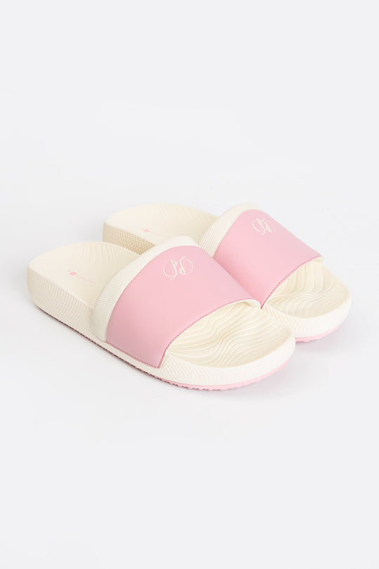 Women's Leather Band Soft Insole Slides